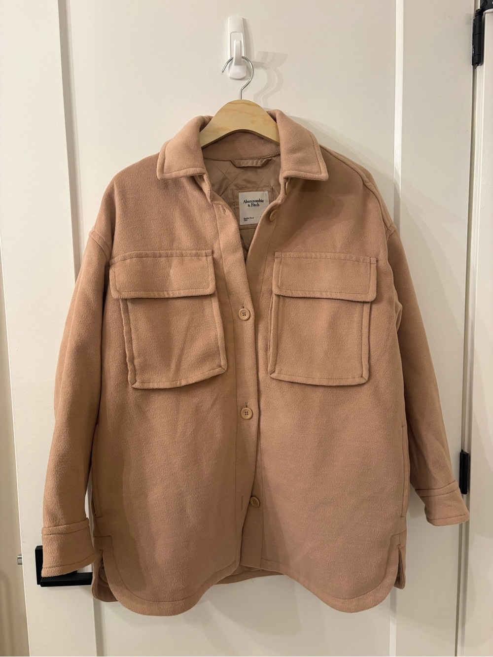 Abercrombie & Fitch Tan Utility Shacket Jacket